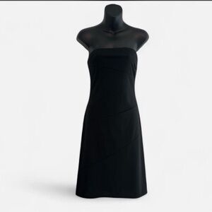 Express Black Strapless Dress